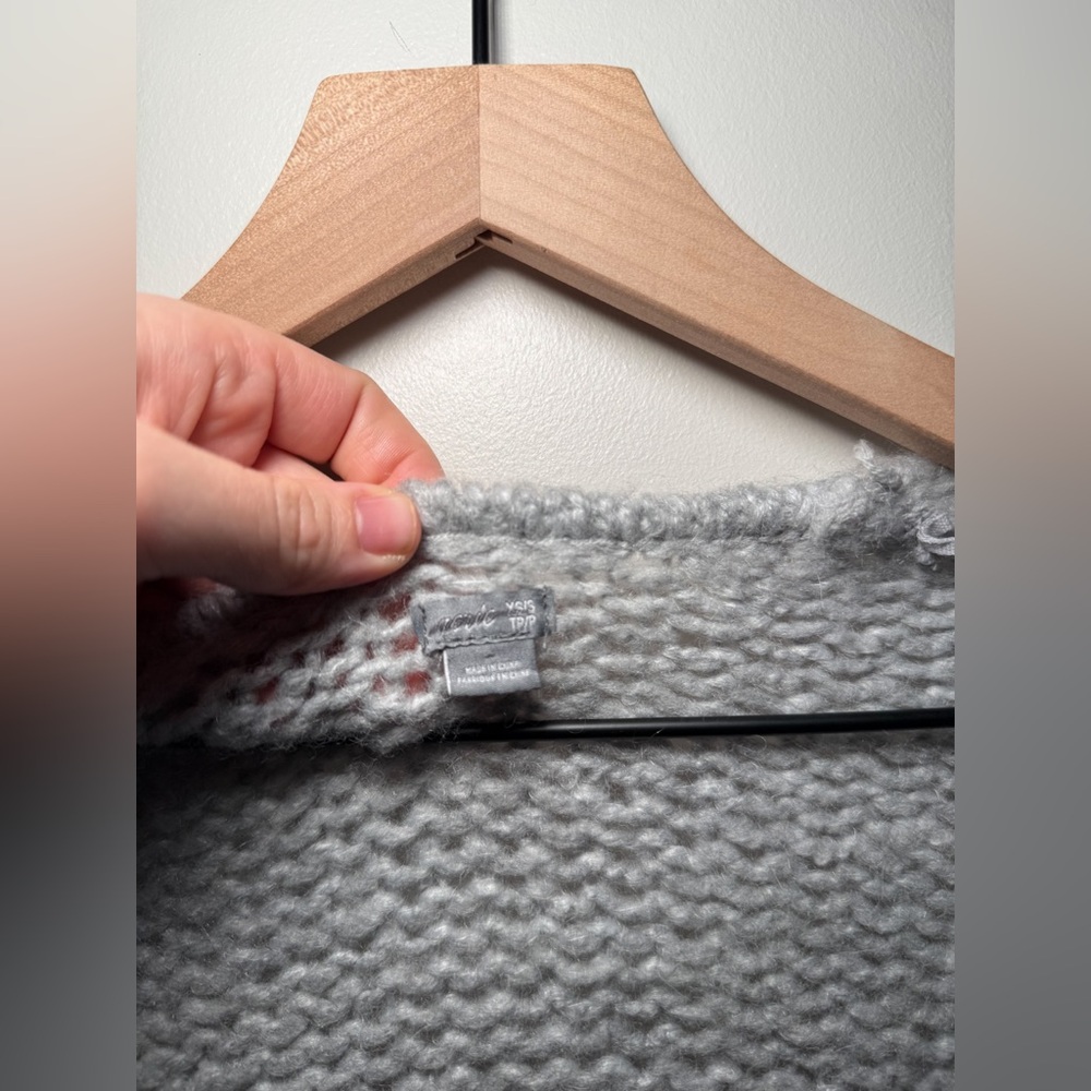 Aerie soft cozy open front long cardigan oversized knit sweater XS chunky casual - Picture 6 of 8